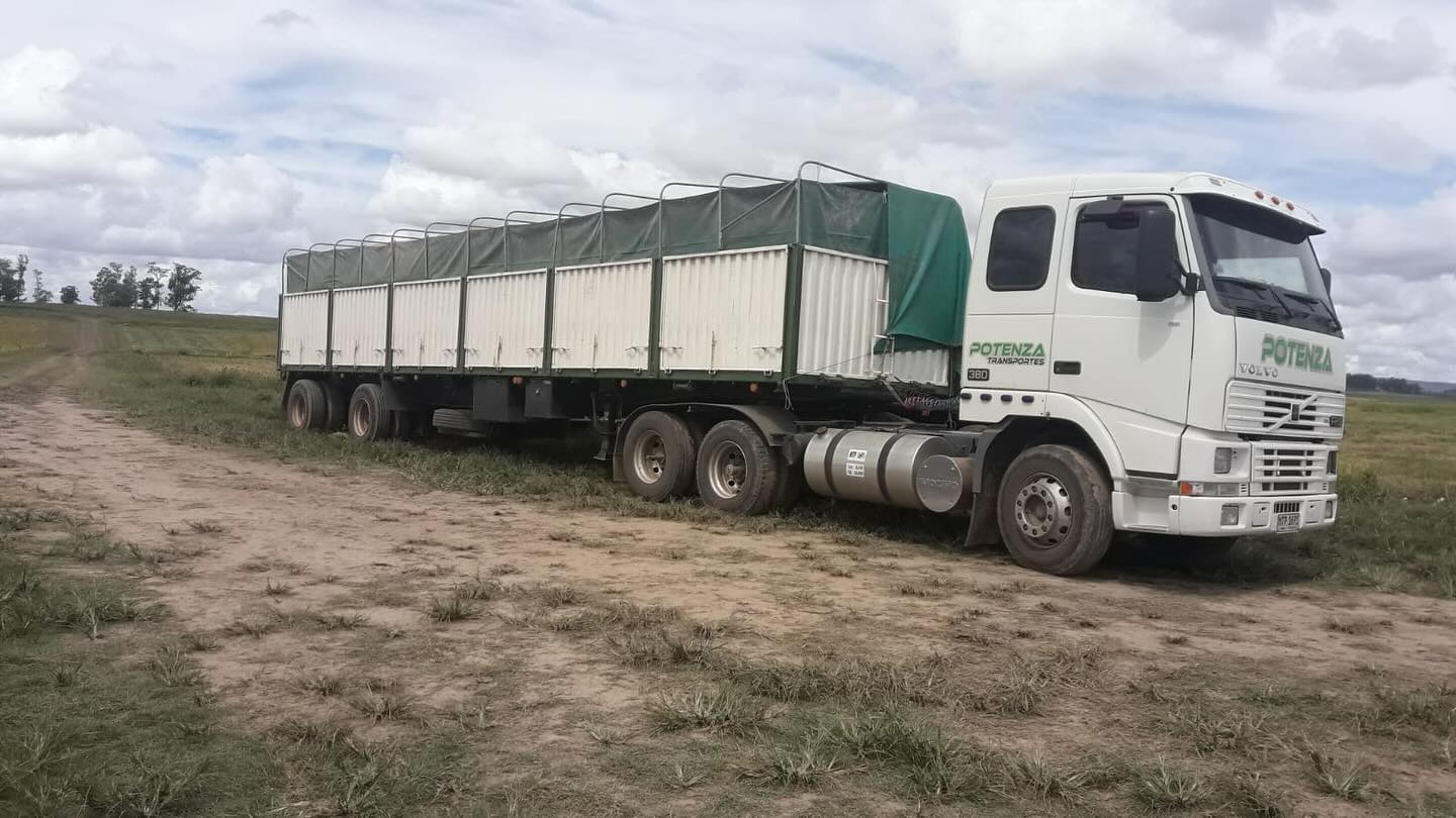 Camión de carga pesada de POTENZA en el campo